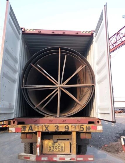 Tubo saldato a spirale SSAW in acciaio dolce di grande diametro da 64 pollici per petrolio/petrolio