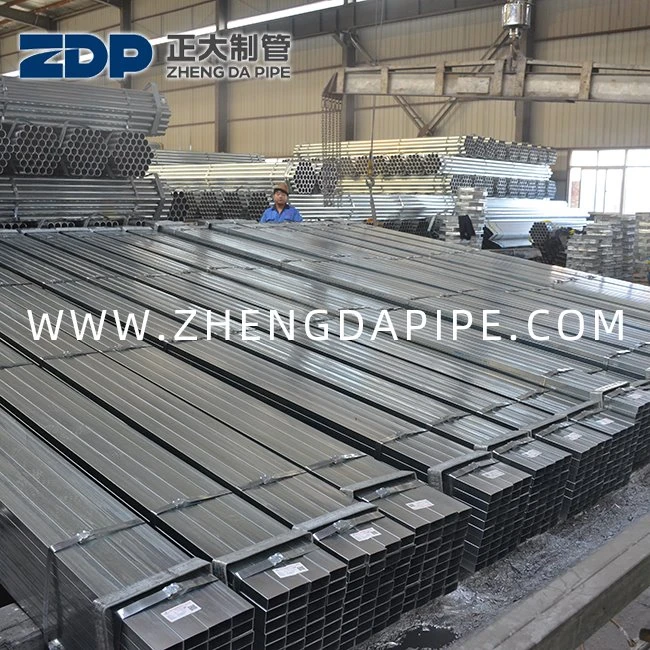 Tubo rettangolare pre zincato 20x200 200X200